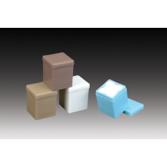 Plasdent 2"x 2" SPONGE DISPENSER - BEIGE